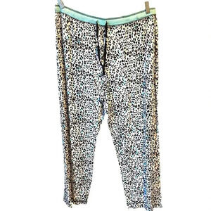 Just Be Leopard Print Soft Casual Pull On Pants Pj Pants Women Plus Size 2X